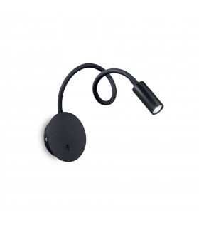 LED 1 Light Wall Light Black - 1