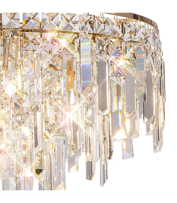Maddison Pendant Round 6 Light G9 French Gold/Crystal-6