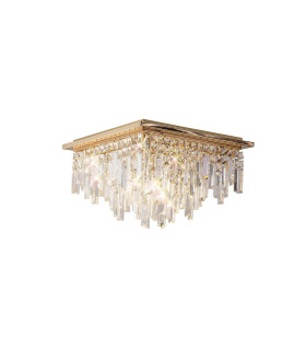 Maddison Ceiling Square 6 Light G9 French Gold/Crystal-1