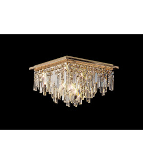 Maddison Ceiling Square 6 Light G9 French Gold/Crystal-2