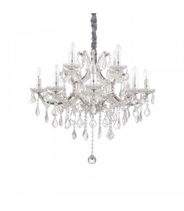 12 Light Pendant Light Chrome - 1