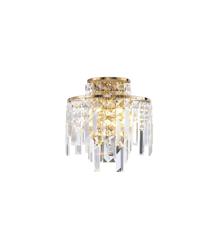 Maddison Wall Lamp 2 Light G9 French Gold/Crystal-1