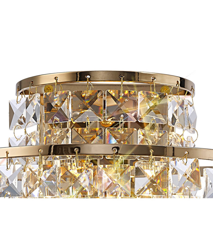 Maddison Wall Lamp 2 Light G9 French Gold/Crystal-4