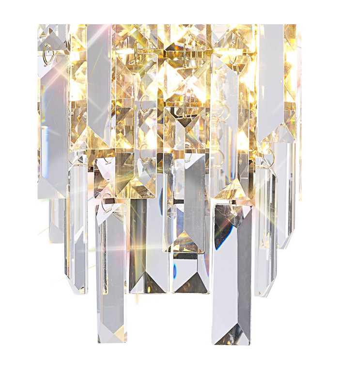 Maddison Wall Lamp 2 Light G9 French Gold/Crystal-6