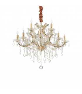 12 Light Pendant Light Gold - 1