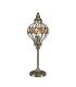 Marisa Table Lamp 1 Light E27 Antique Brass/Amber Crystal-1