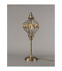 Marisa Table Lamp 1 Light E27 Antique Brass/Amber Crystal-2