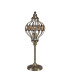 Marisa Table Lamp 1 Light E27 Antique Brass/Amber Crystal-5