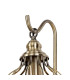 Marisa Wall Lamp 1 Light E27 Antique Brass/Amber Crystal-5