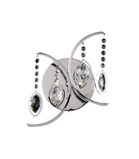 Mios Wall Lamp Switched 2 Light G4 Polished Chrome/Crystal NOT LED/CFL Compatible-1
