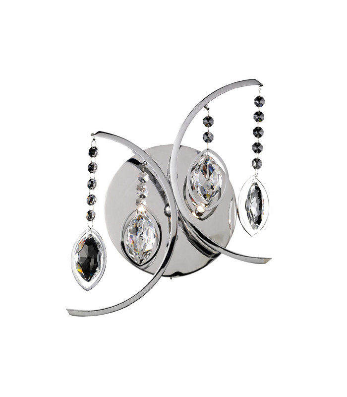 Mios Wall Lamp Switched 2 Light G4 Polished Chrome/Crystal NOT LED/CFL Compatible-1