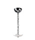 Nardini Pendant 5 Light E14 Polished Chrome/White Faux Leather/Crystal-3