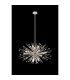 Noon Oval Pendant 12 Light E14 Polished Nickel/Clear Glass-2
