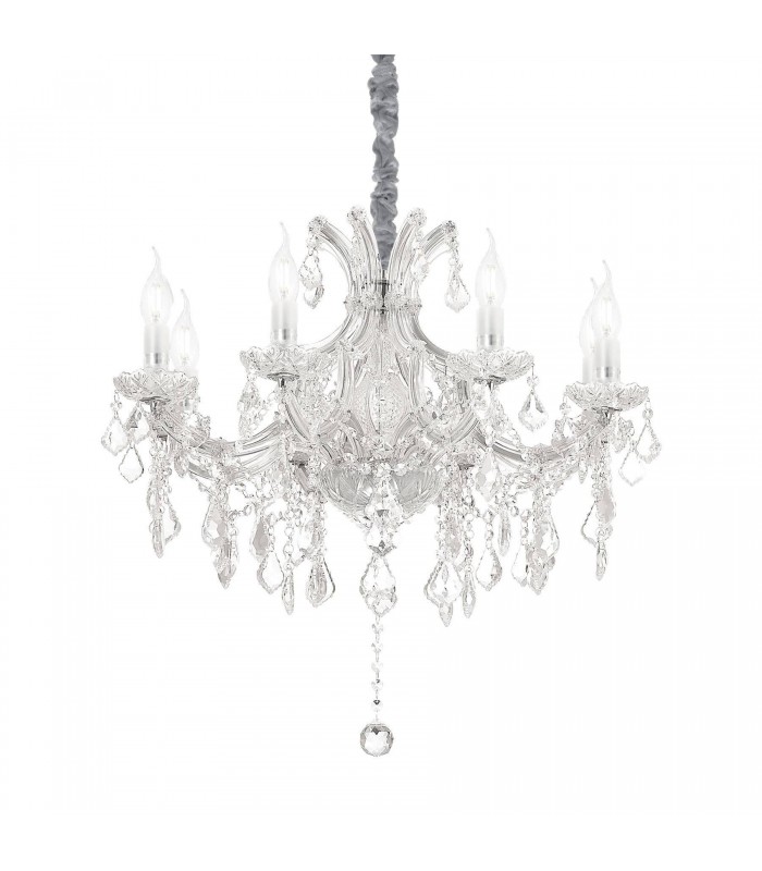 8 Light Pendant Light Chrome - 1