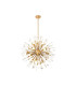 Noon Pendant 12 Light E14 Antique Gold/Clear Glass-1