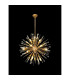 Noon Pendant 12 Light E14 Antique Gold/Clear Glass-2