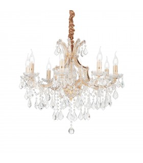 8 Light Pendant Light Gold - 1