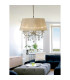 Olivia Pendant Without Shade 8 Light E14 Antique Brass/Crystal-4
