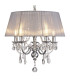 Olivia Pendant With Grey Shade 5 Light E14 Polished Chrome/Crystal-6