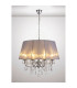 Olivia Pendant With Grey Shade 8 Light E14 Polished Chrome/Crystal-2