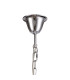 Olivia Pendant With Grey Shade 8 Light E14 Polished Chrome/Crystal-4