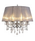 Olivia Pendant With Grey Shade 8 Light E14 Polished Chrome/Crystal-5