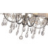 Olivia Pendant With Grey Shade 8 Light E14 Polished Chrome/Crystal-6