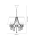 Olivia Pendant With Grey Shade 8 Light E14 Polished Chrome/Crystal-7