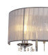 Olivia Wall Lamp Switched With Grey Shade 2 Light E14 Polished Chrome/Crystal-4