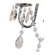 Olivia Wall Lamp Switched With Grey Shade 2 Light E14 Polished Chrome/Crystal-6