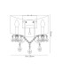 Olivia Wall Lamp Switched With Grey Shade 2 Light E14 Polished Chrome/Crystal-7