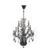 Orlando Pendant 12 Light E14 Black Chrome/Crystal (ITEM REQUIRES CONSTRUCTION)-1