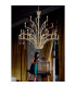 Orlando Pendant 12 Light E14 Black Chrome/Crystal (ITEM REQUIRES CONSTRUCTION)-4