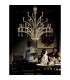 Orlando Pendant 12 Light E14 Black Chrome/Crystal (ITEM REQUIRES CONSTRUCTION)-5