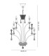 Orlando Pendant 12 Light E14 Black Chrome/Crystal (ITEM REQUIRES CONSTRUCTION)-7