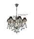 Pescara Pendant Round 7 Light E14 Black Chrome/Crystal-1
