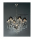 Pescara Pendant Round 7 Light E14 Black Chrome/Crystal-2