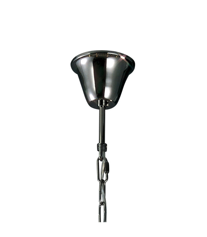 Pescara Pendant Round 7 Light E14 Black Chrome/Crystal-4