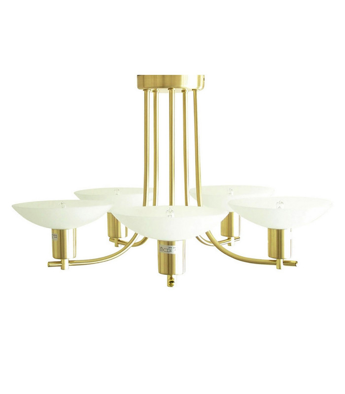 PINI 5 Light G9 PENDANT SATIN BRASS G9-1