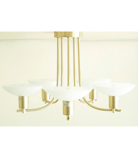 PINI 5 Light G9 PENDANT SATIN BRASS G9-2