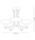 PINI 5 Light G9 PENDANT SATIN BRASS G9-5
