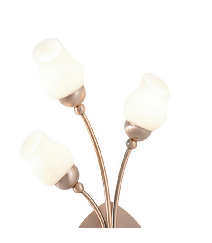 Rimini Wall Lamp 3 Light G9 Antique Copper/Opal Glass-4