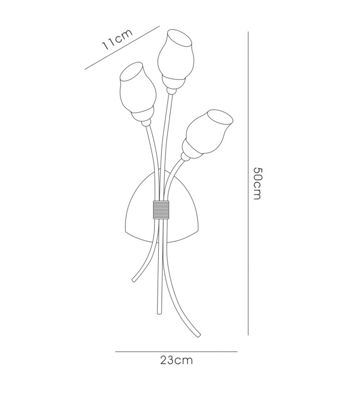 Rimini Wall Lamp 3 Light G9 Antique Copper/Opal Glass-5