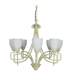 San Marino Pendant 8 Light E14 Cream/French Gold-1