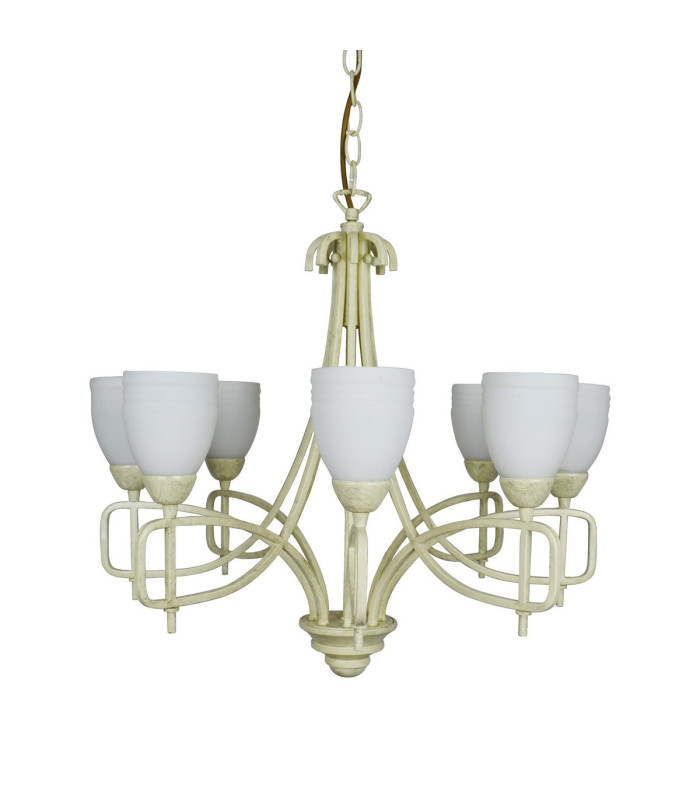 San Marino Pendant 8 Light E14 Cream/French Gold-1