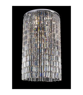 Torre Pendant 60cm Plate & Mirror Only 7 Light GU10 Polished Chrome/Crystal To Order 70 Hooks-2