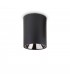LED 1 Light Round Surface Mounted Downlight Black - 1