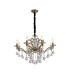 Zinta Pendant 8 Light E14 Antique Brass/Crystal-1