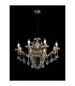 Zinta Pendant 8 Light E14 Antique Brass/Crystal-2