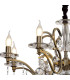 Zinta Pendant 8 Light E14 Antique Brass/Crystal-5